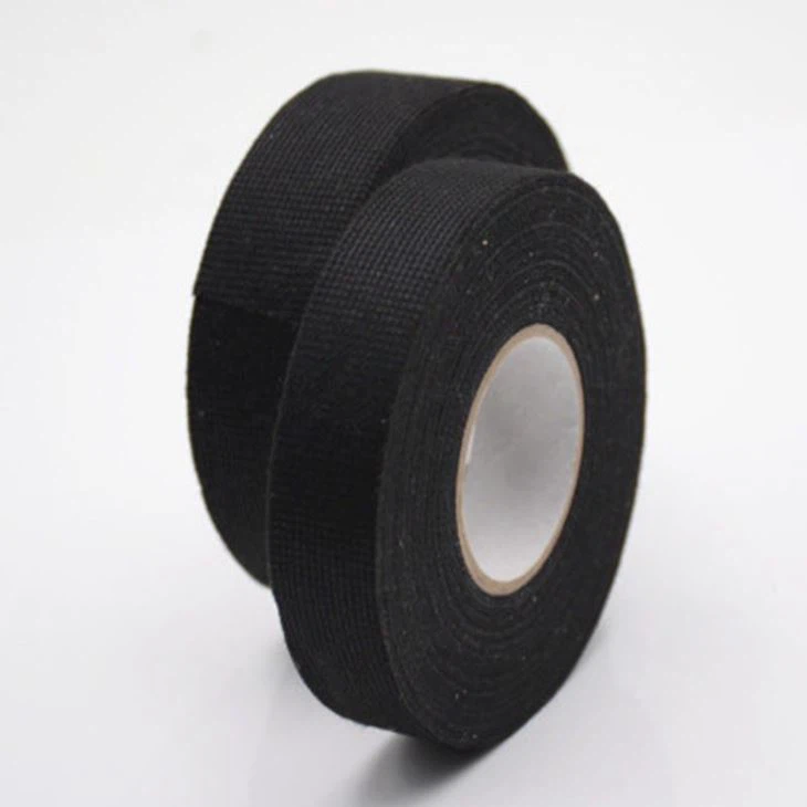 Black Cloth Auto Wire Harness Tape For Automotive
