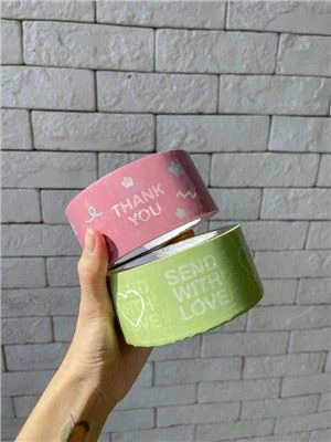 लोगो के साथ कार्टन सीलिंग टेप पैनटोन रंग मुद्रित पैकिंग टेप छोटा MOQ: